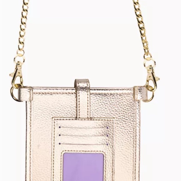 Lilly Pulitzer Gold Crossbody Phone Wallet - Picture 3 of 6